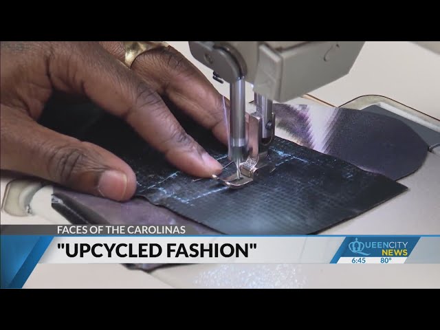 ⁣Charlotte designers turn billboard vinyl into upcycled fashion statements for upcoming show