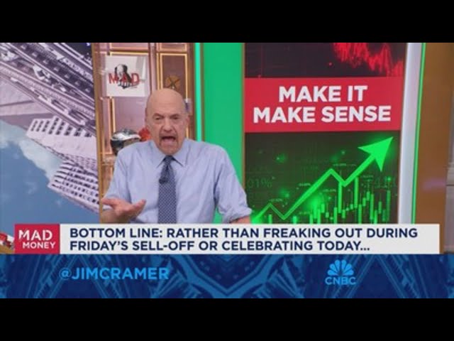 ⁣Jim Cramer breaks down last week's sell off and today's rally