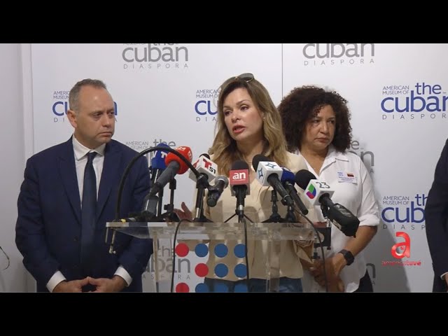 ⁣Exiliados cubanos y venezolanos de Miami reaccionan a la salida de Edmundo Gonzáles de Venezuela