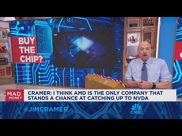 ⁣AMD is the only company that stands a chance at catching up to Nvidia, says Jim Cramer