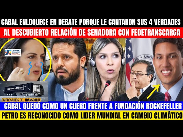 ⁣CABAL ENLOQUECE POR QUE LE CANTAN SUS VERDADES.SENADORA EN RIDICULO FRENTE A F.ROCKELLER.PETRO LIDER