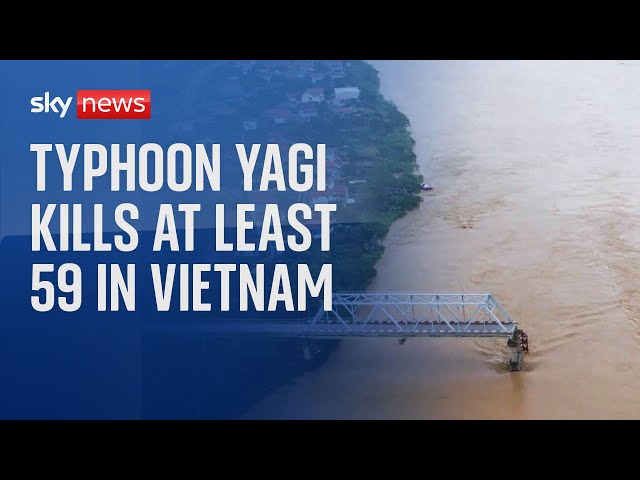 ⁣Typhoon Yagi: At least 59 killed in Vietnam