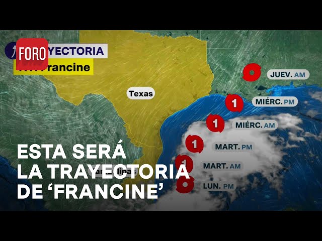 Tormenta tropical 'Francine' así será su trayectoria; afectará estos estados - Las Noticia