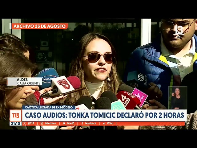 ⁣Caso Audios: Declaración de Tonka Tomicic duró más de dos horas