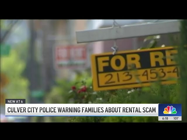 ⁣Culver City police warn people about rental scam