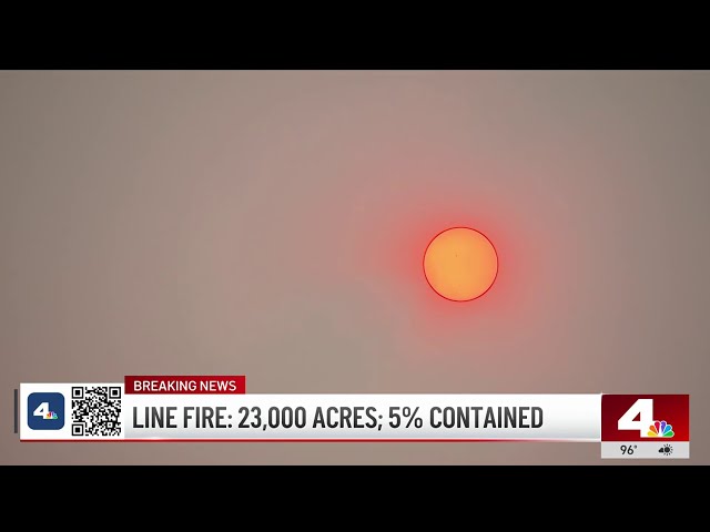 ⁣Firefighters warn Line Fire could grow significantly larger