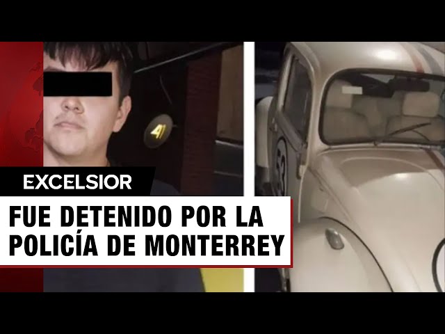 ⁣Joven termina en prisión tras intentar robarse un vochito rotulado