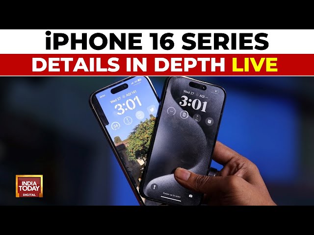 ⁣Apple iPhone 16 Launch: All Features Explained LIVE | iPhone 16 Series Hands-On | iPhone 15  Vs 16