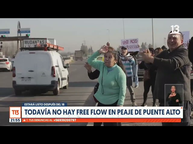 Free Flow en peaje de Puente Alto estará listo después de fiestas patrias