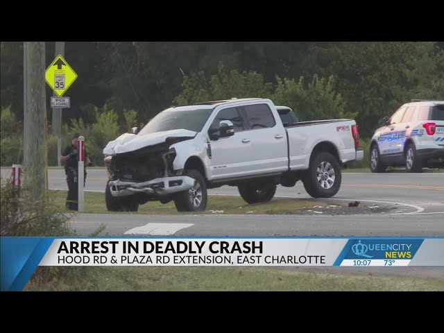 ⁣One person killed, arrest made from two-truck wreck in east Charlotte