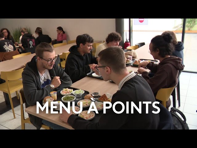 ⁣Un menu à points au Restaurant universitaire de Chasseneuil-du-Poitou