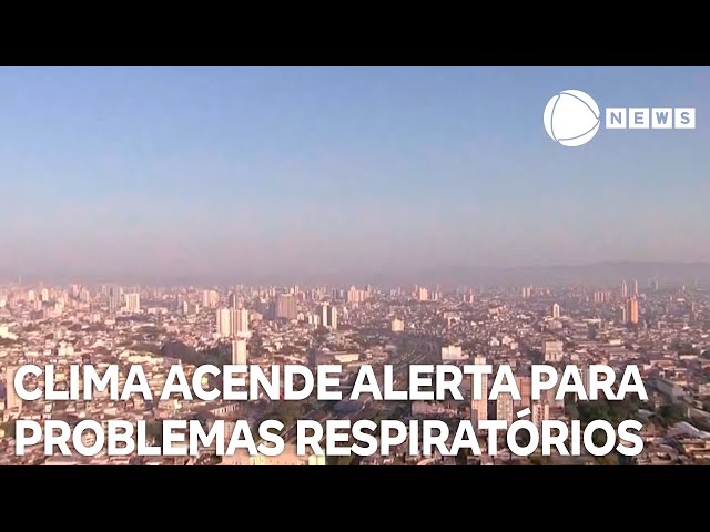 ⁣Calor e ar seco acendem sinal de alerta para problemas respiratórios