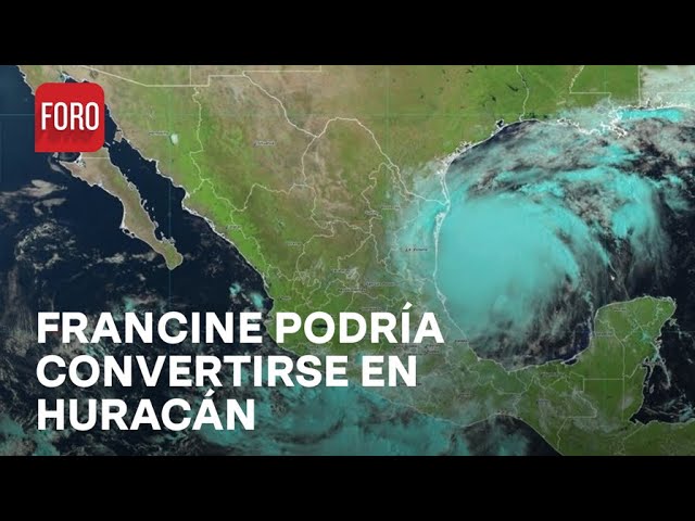 ⁣Francine se fortalece; Podría convertirse en huracán frente a Tamaulipas - Hora21