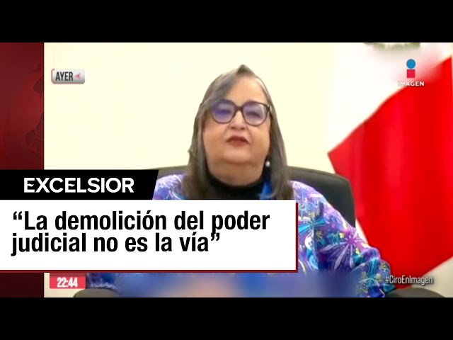 ⁣Norma Piña propone una reforma alternativa a la de López Obrador