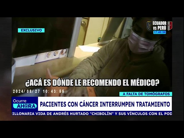 Pacientes oncológicos no pueden hacerse resonancias en el INEN y son ignorados ante reclamos