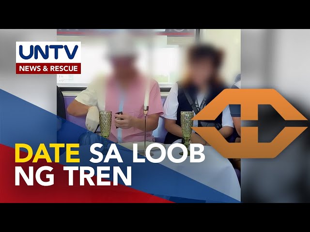 ⁣LRTA, pananagutin ang mga responsable sa paglabag sa safety policy ng viral ‘date sa tren’ video