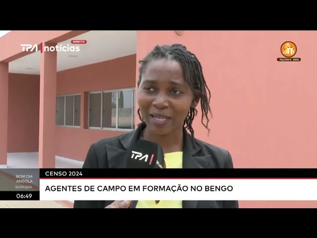 Censo 2024 - Agentes de campo em formação no Bengo