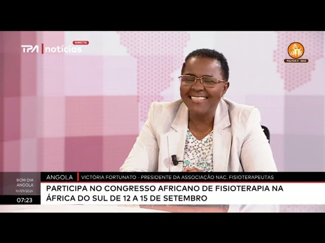 ⁣Angola participa no congresso africano de fisioterapia na África do Sul de 12 a 15 de setembro