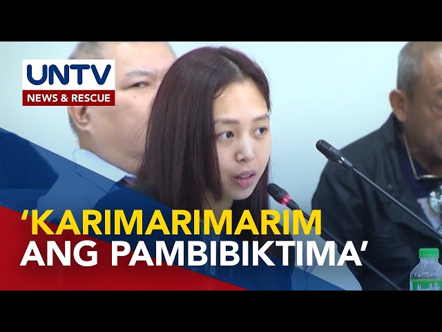 ⁣Cassandra Li Ong at 53 iba pa, inireklamo ng qualified human trafficking sa DOJ