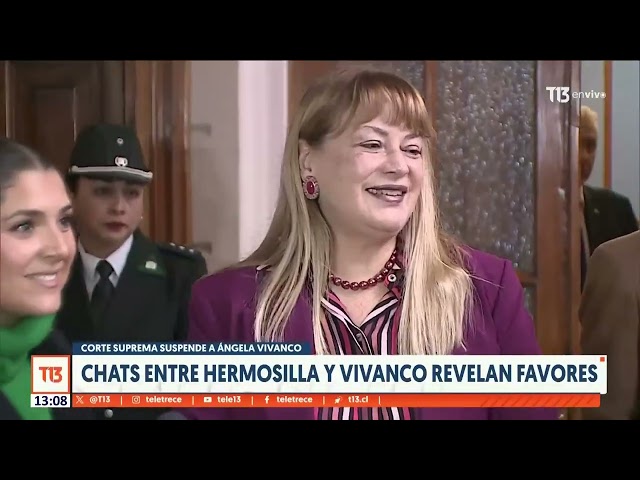 ⁣Corte Suprema suspende a Angela Vivanco y abre cuaderno de remoción en su contra