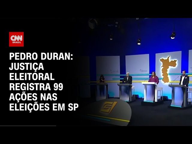 ⁣Pedro Duran: Justiça Eleitoral registra 99 ações nas eleições em SP | CNN NOVO DIA