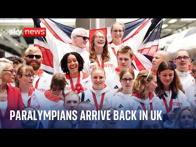 ⁣Paralympians back in UK amid calls for more school support for disabled athletes