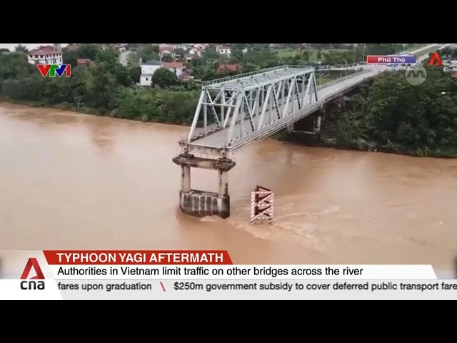 ⁣Typhoon Yagi: Rescue operations underway after bridge collapses in northern Vietnam