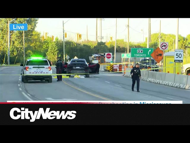 ⁣Witness describes chaotic scene after woman shot in Mississauga