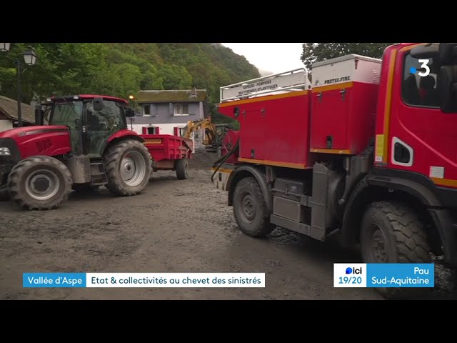 ⁣L'Etat, la Région et le Département aident les sinistrés de vallée d'Aspe