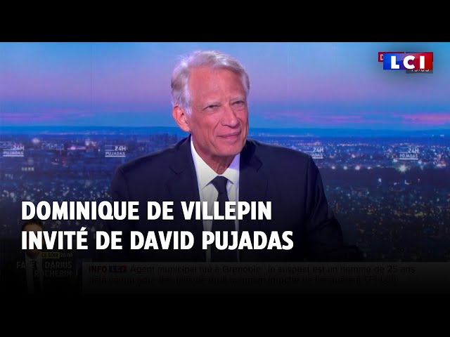 ⁣Dominique de Villepin invité de David Pujadas