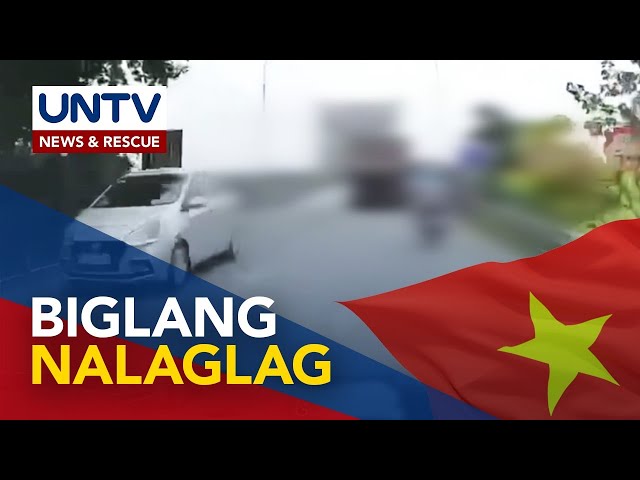 ⁣Bahagi ng tulay, gumuho; ilang sasakyan, nalaglag sa pananalasa ng Super Typhoon ‘Yagi’