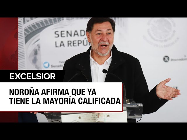 ⁣Fernández Noroña advierte que 85 senadores son mayoría calificada