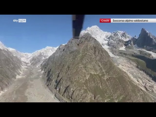 ⁣Monte Bianco, continuano ricerche di due alpinisti dispersi