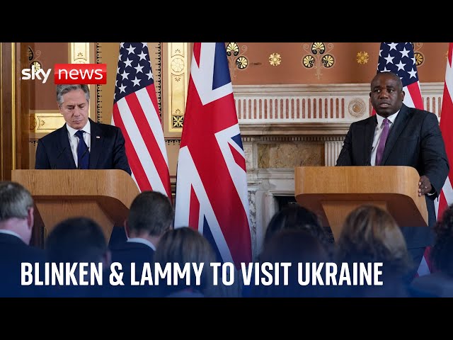 ⁣Blinken quizzed over missiles ahead of visiting Ukraine with Lammy | Ukraine war