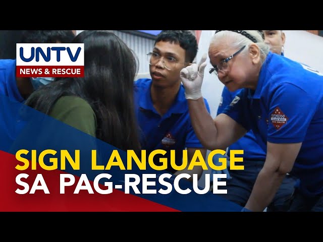 ⁣UNTV News and Rescue, sumailalim sa sign language training para sa emergency medical services