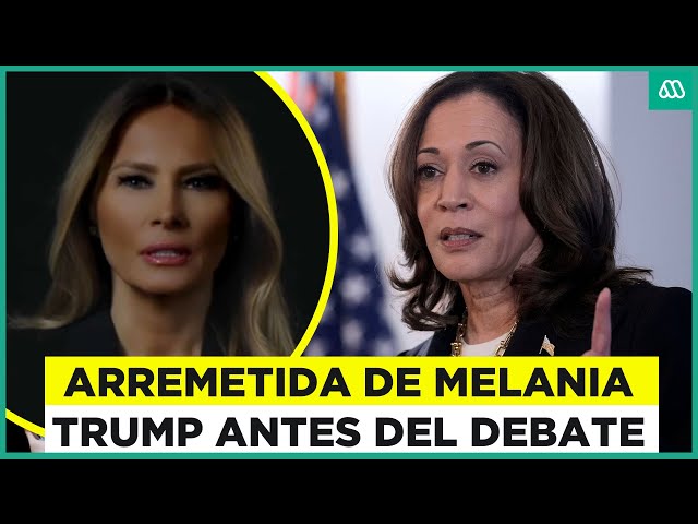 Melania Trump arremete con todo previo al debate presidencial de Estados unidos