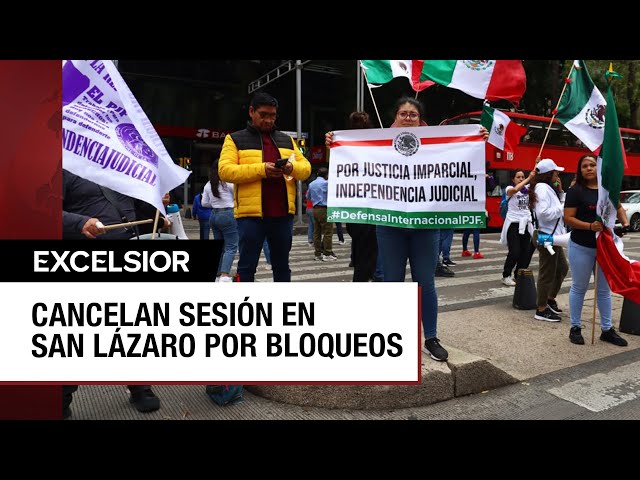 ⁣Protestas en el Senado previo a la discusión de la reforma al Poder Judicial