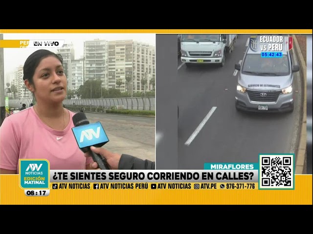 ⁣Miraflores: ¿Se sienten seguros los deportistas corriendo en las calles?