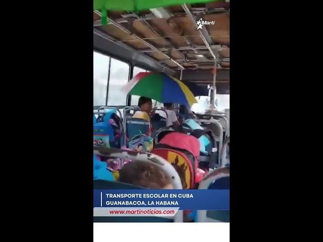 ⁣Así es la guagua de una escuela para niños con autismo en Cuba