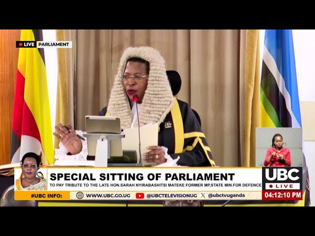 ⁣LIVE: PARLIAMENT IN SESSION, PAYING TRIBUTE TO THE LATE SARAH MATEKE || SEPTEMBER 10, 2024