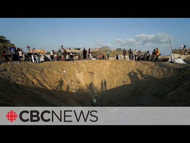 ⁣Israeli strikes kill at least 19 in Gaza tent camp, officials say