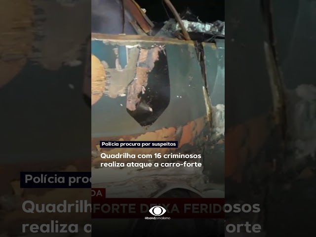 ⁣Ataque a carro forte em Ribeirão Preto, interior de São Paulo #shorts