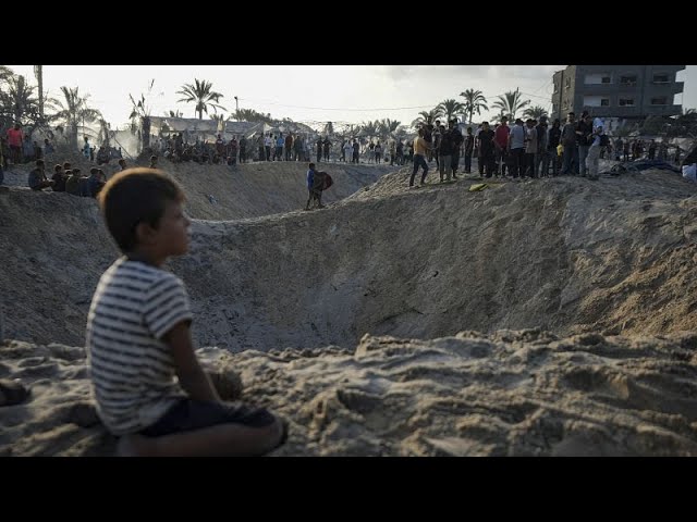 ⁣At least 19 killed in Israeli airstrike on tent camp in Gaza