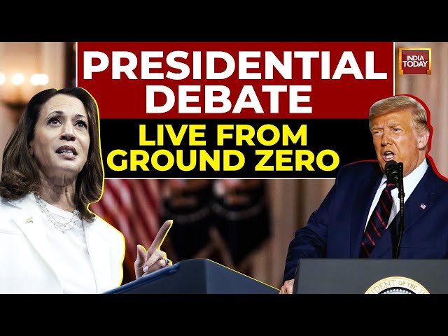 ⁣Trump vs Harris Debate LIVE | Kamala Harris Face off With Trump LIVE | Live From Ground Zero