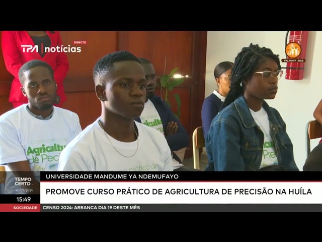 Universidade Mandume Ya Ndemufayo promove curso prático de agricultura de precisão na Huíla