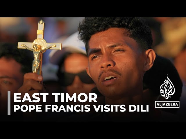 ⁣East Timor's first papal visit: Head of the Roman Catholic Church makes history