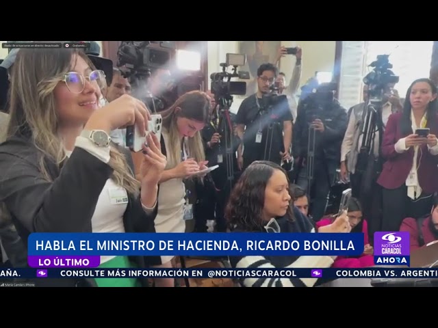 ⁣Ministro Ricardo Bonilla radica la reforma tributaria en el Congreso