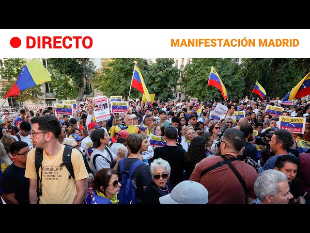 ⁣EDMUNDO GÓNZÁLEZ  EN DIRECTO: MANIFESTACIÓN convocada por la OPOSICIÓN VENEZOLANA en MADRID |