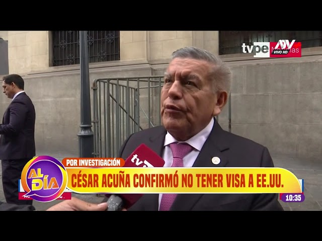 ⁣César Acuña confirma que no tiene visa para Estados Unidos por investigación