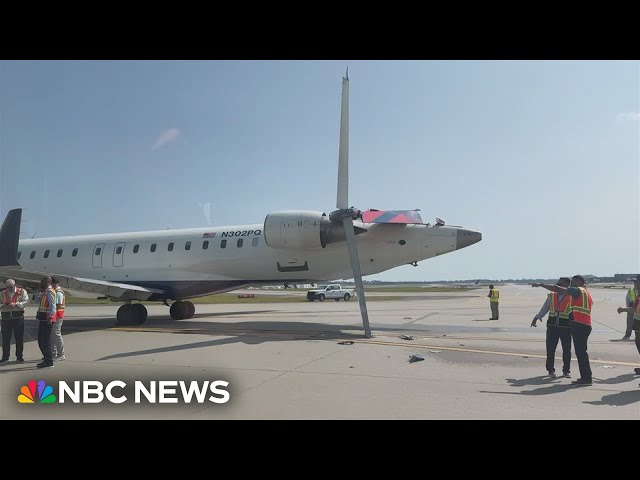 ⁣Planes damaged in runway collision at Atlanta airport